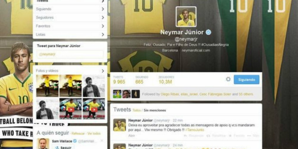 Nike modifica los perfiles de Twitter de Cristiano Ronaldo y Neymar Jr.