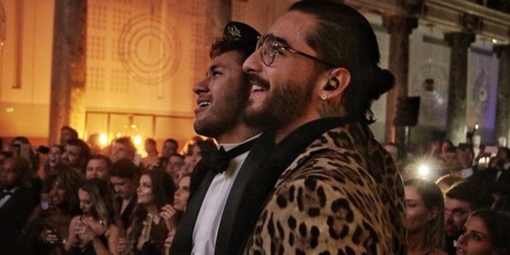 El emotivo homenaje de Maluma que hizo llorar a Neymar Jr.