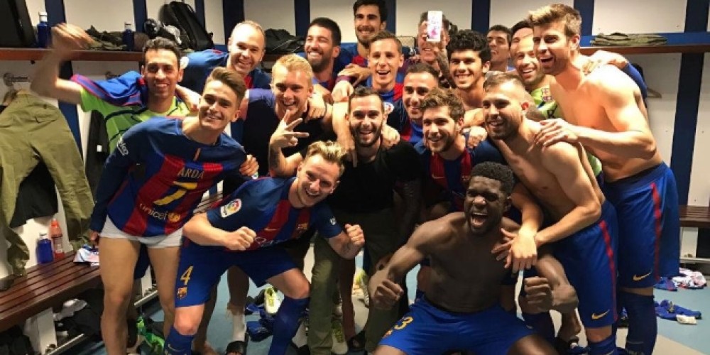 Messi incluyó a Neymar por videollamada en los festejos del Bernabeu