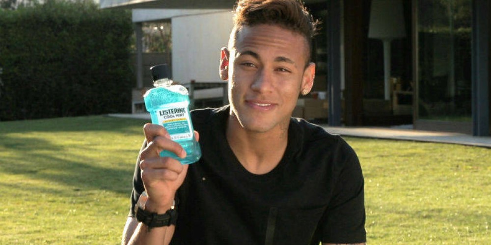 Neymar protagoniza su primer comercial como embajador de Listerine