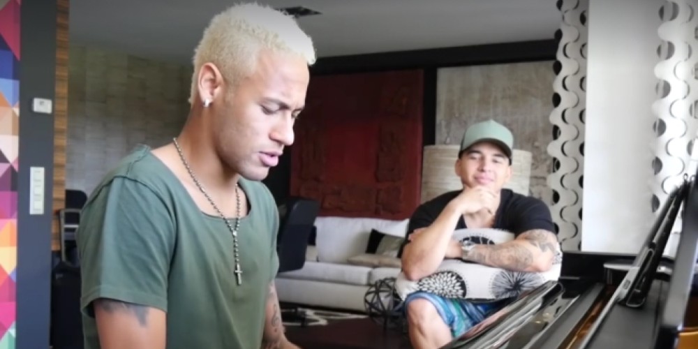 Neymar publicó su primer video como cantante