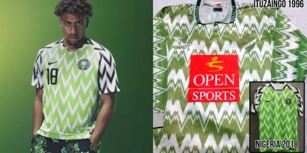 La camiseta del fútbol argentino que asegura haber inspirado a la de Nigeria para la Copa del Mundo