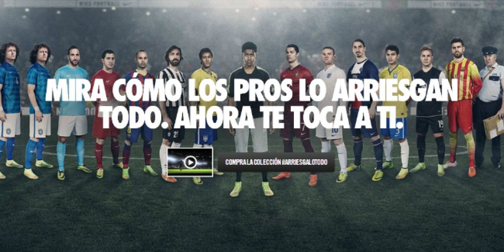 Nike presentó su comercial para el Mundial de Brasil 2014