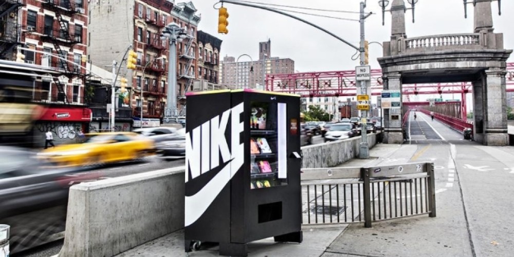 Nike instaló una máquina expendedora en Nueva York
