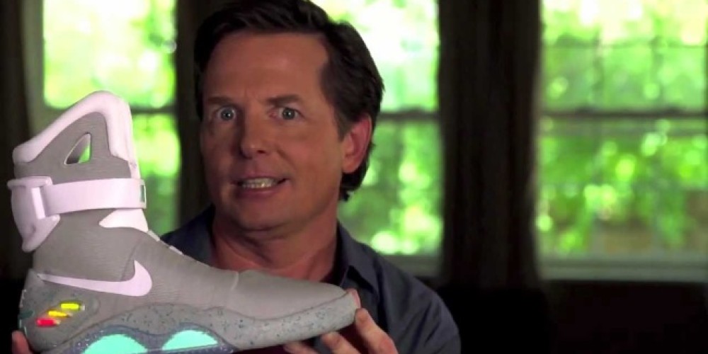Nike le envió a Michael Fox las zapatillas de Volver al Futuro