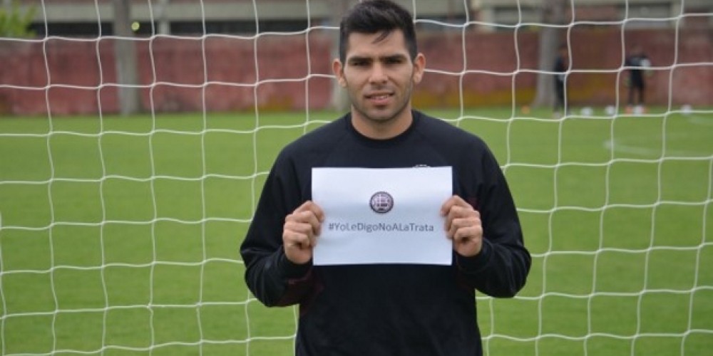 River y Lan&uacute;s se sumaron a la lucha contra la trata