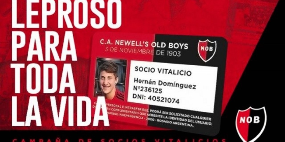 Newell’s comercializa la condición de ‘socio vitalicio’ mediante una campaña publicitaria