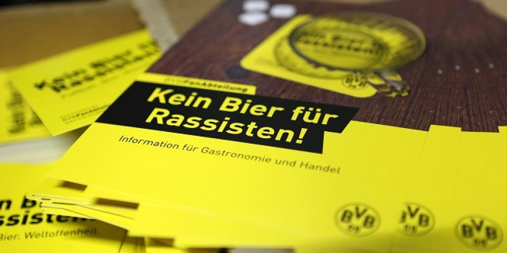 &ldquo;No hay cerveza para los racistas&rdquo;, la nueva campa&ntilde;a del Dortmund