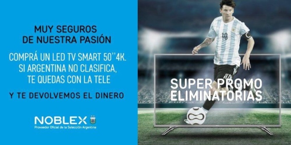 Noblex ganó un premio internacional a partir de su campaña publicitaria para Rusia 2018