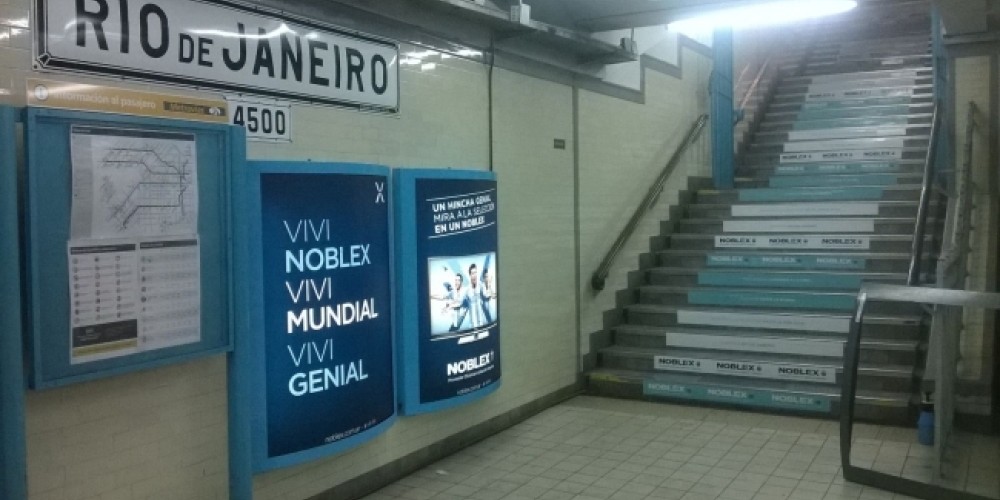 Noblex intervino el subte de Río de Janeiro para la Selección Argentina
