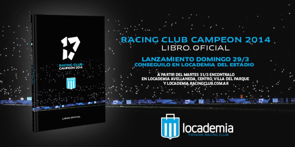 Racing presentó el “Libro oficial del Campeón”