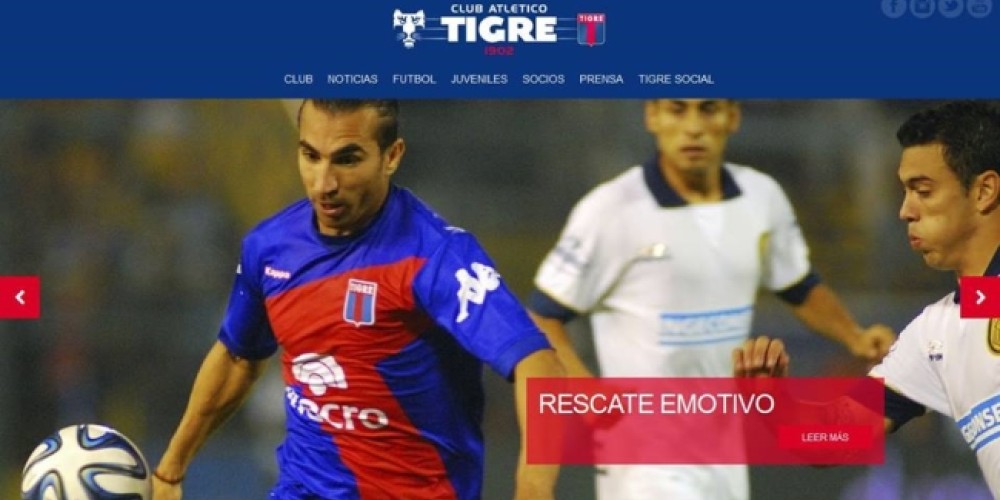Tigre renov&oacute; su web y los hinchas pueden asociarse online