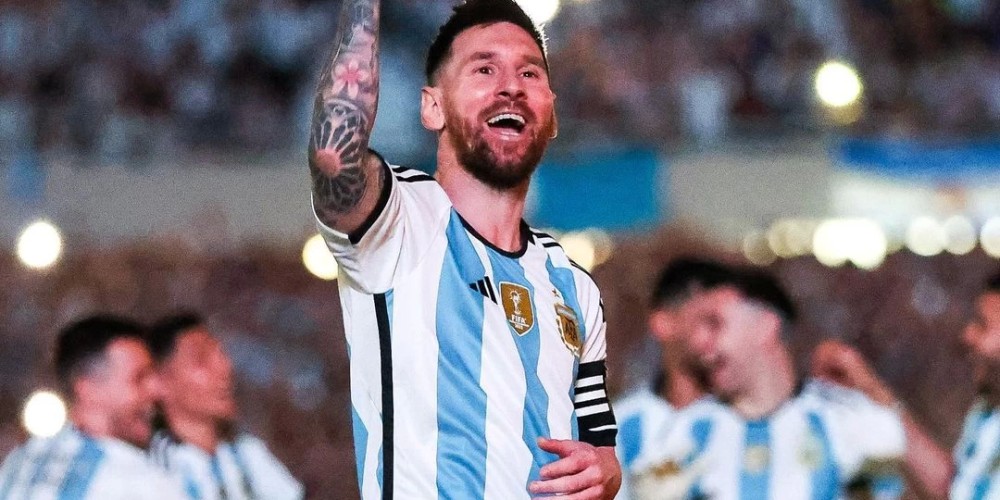 Los grandes n&uacute;meros de Messi jugando en el Monumental