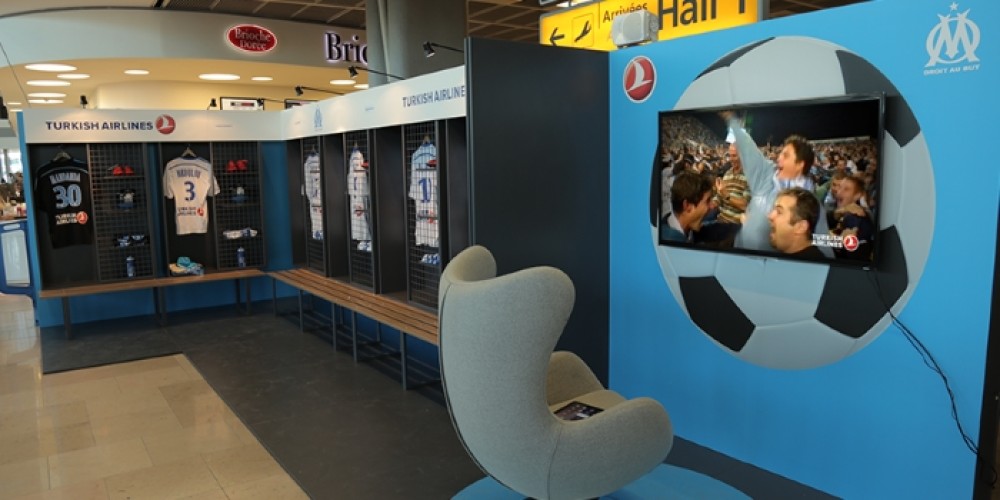 Turkish Airlines convirtió al Aeropuerto de Marsella en el vestuario del Olympique