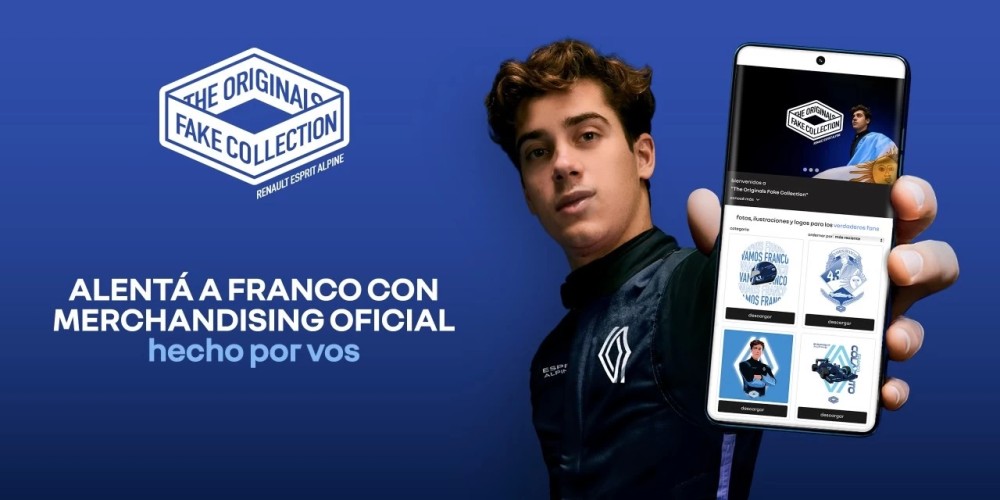 “The Originals Fake Collection”: una plataforma para crear tu propio merch de Franco Colapinto