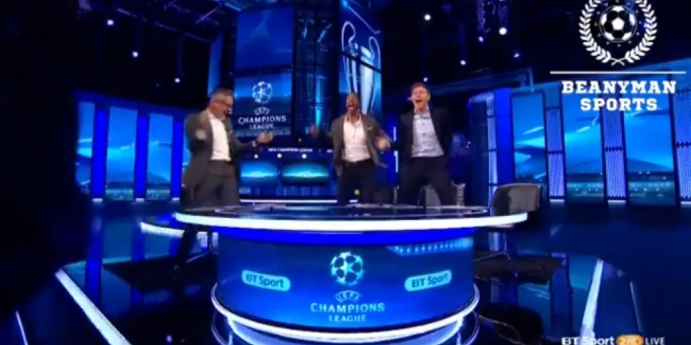 La reacci&oacute;n de Lineker, Gerrard, Ferdinand y Owen ante el ag&oacute;nico triunfo del Barcelona