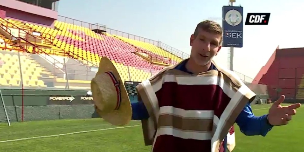 Mart&iacute;n Palermo se luci&oacute; como actor para festejar las Fiestas Patrias de Chile
