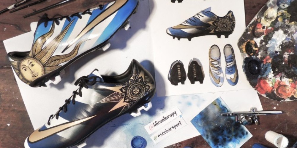 Se presentó un modelo especial de botines para Álvaro Pereira