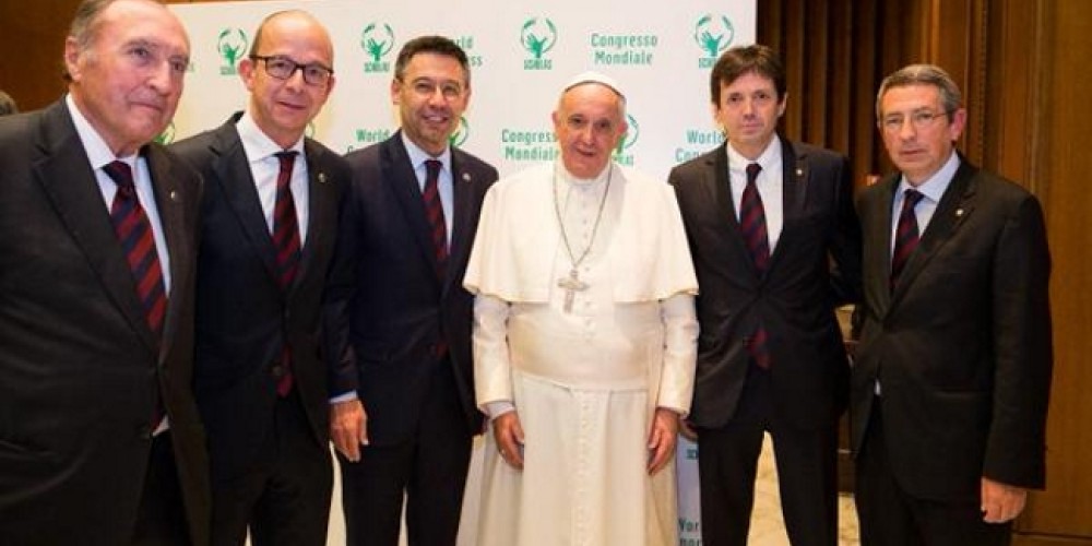 El Barcelona se sum&oacute; al proyecto de Scholas Occurrentes y el Papa Francisco