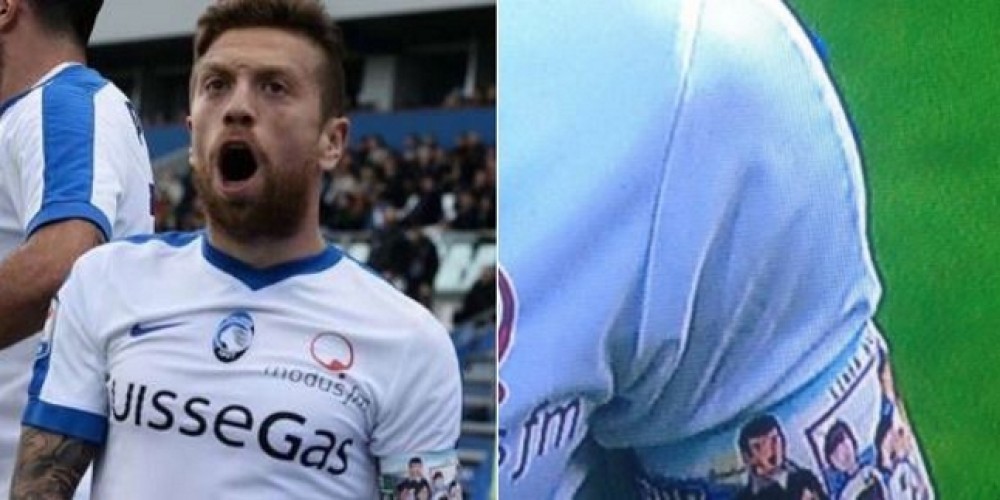 Papu Gómez homenajeó a los Supercampeones con su cinta de capitán
