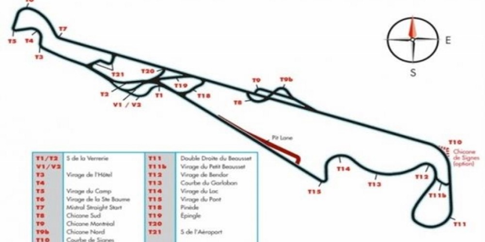 Este ser&aacute; el trazado oficial del GP de Francia 