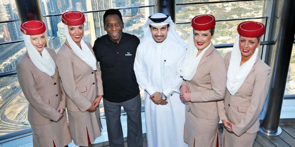 Pel&eacute;, nuevo embajador de Emirates