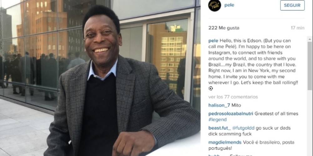Pelé llegó a Instagram