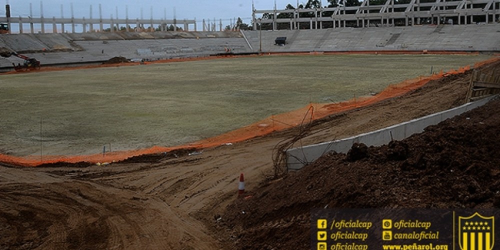 Peñarol celebra 16 meses de obras en su nuevo estadio