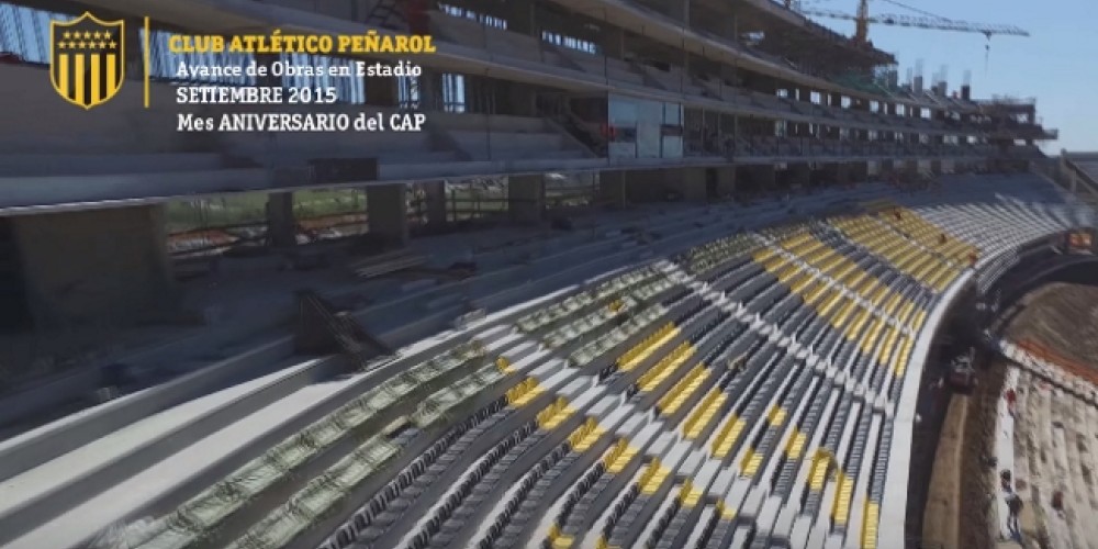 En su 124° aniversario, Peñarol publicó un video de las obras en su estadio