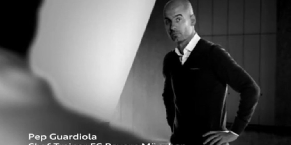 Pep Guardiola en el nuevo comercial de Audi