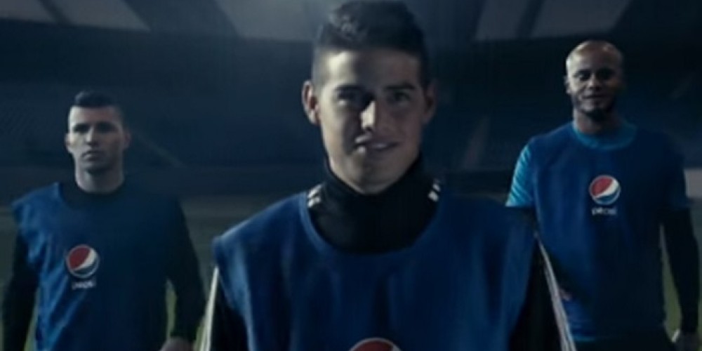 Agüero y James protagonizan el nuevo comercial de Pepsi