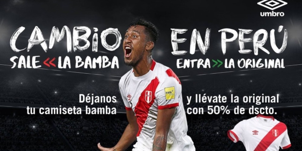 Perú cambia a sus hinchas la camiseta falsa por la original, a mitad de precio