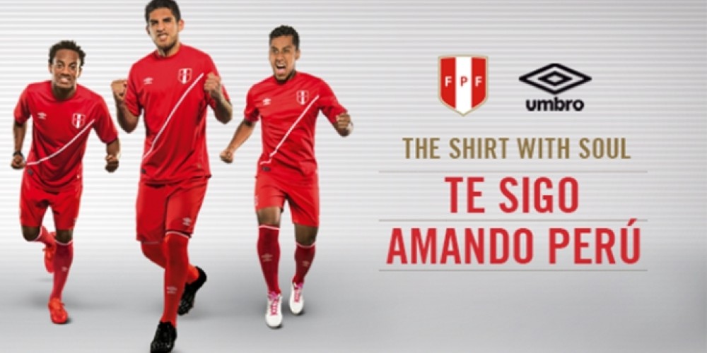 Umbro presentó la camiseta alternativa de Perú para la Copa América