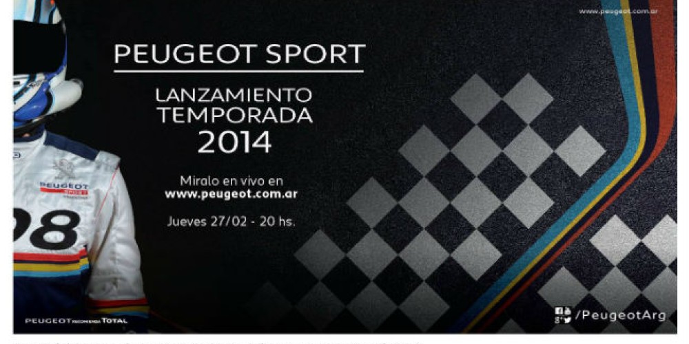 Peugeot transmite en vivo el lanzamiento de la temporada de Peugeot Sport
