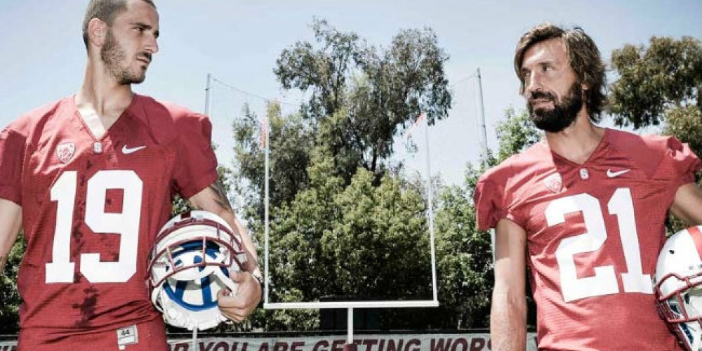 Pirlo y Bonucci se pasan al f&uacute;tbol americano 