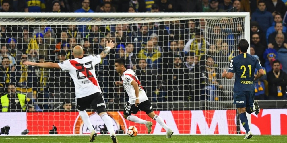 El divertido juego en Twitter que re versionó el gol del Pity Martínez a Boca más de 28 veces