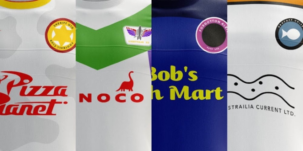 Las mejores películas de Pixar ya tienen sus camisetas de fútbol