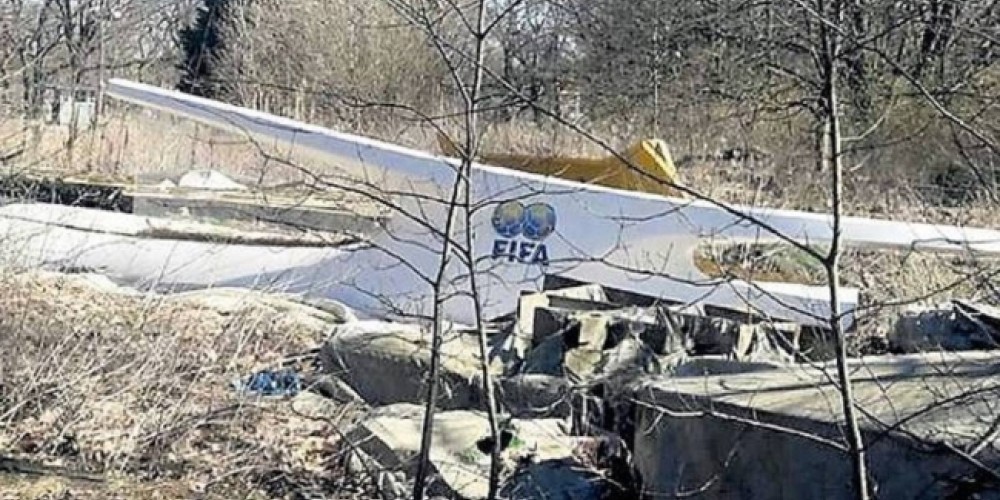 Encuentran el podio del Mundial 2006 abandonado en un bosque
