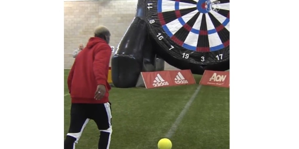 El curioso desafío del que participó Paul Pogba para una fundación