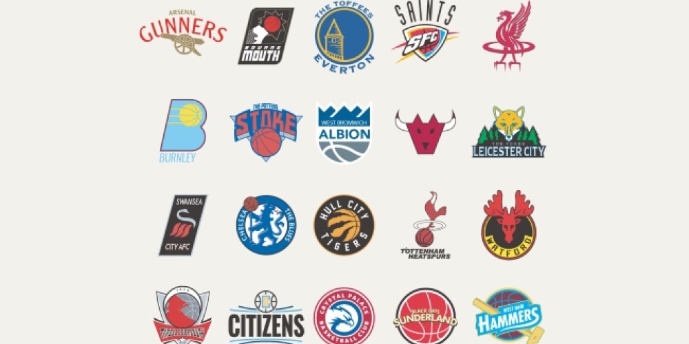 Los dise&ntilde;os de la Premier League adaptados a la NBA por un dise&ntilde;ador
