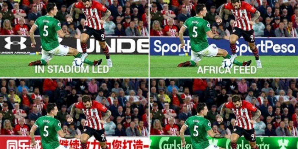 La publicidad virtual llega a la Premier League