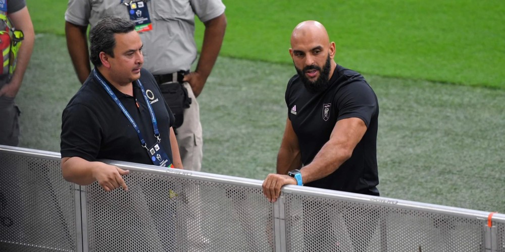 Con la presencia de Messi, Yassine Cheuko mostr&oacute; su nueva marca de ropa