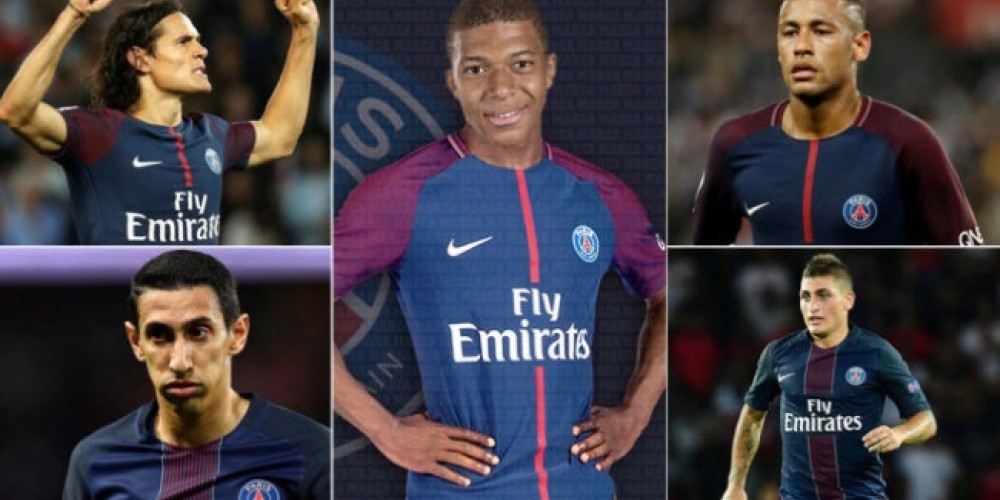Con Mbappé y Neymar Jr. en la lista ¿cuánto cuesta el once titular del PSG?