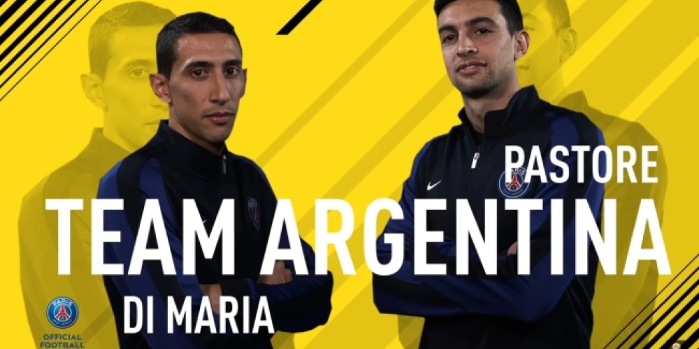 Di Mar&iacute;a y Pastore representaron a Argentina en un desaf&iacute;o de FIFA 17
