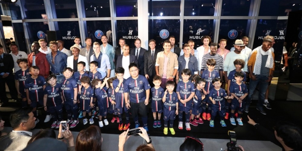Los jugadores del PSG desfilaron en Hong Kong junto a Hublot