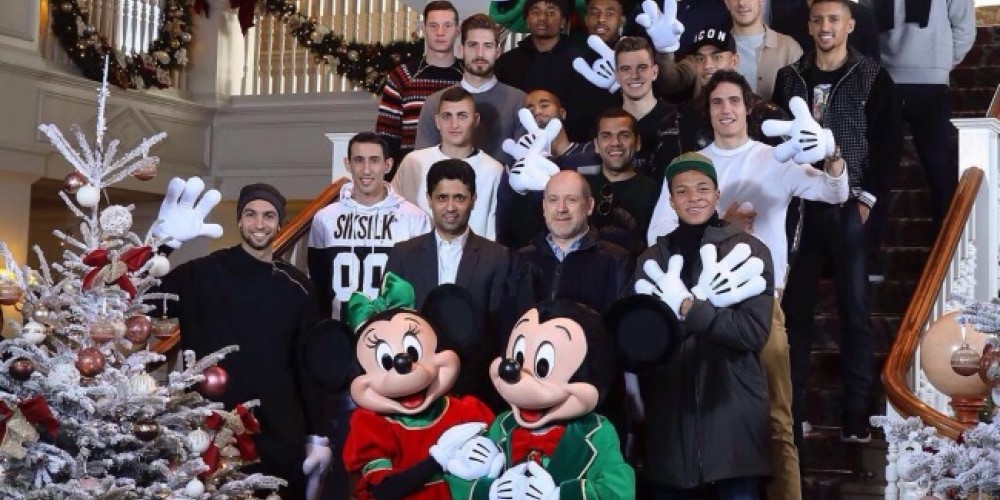El PSG recargó energías con Mickey en Disney