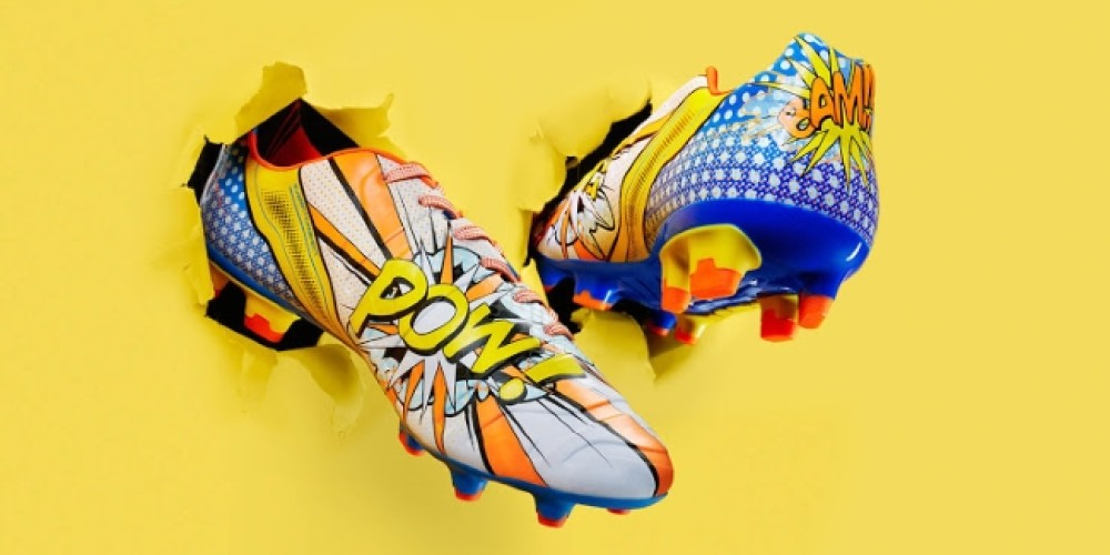 Puma presentó sus nuevos botines evoPOWER con un colorido estilo Pop Art