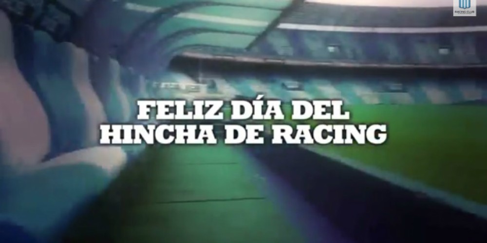 Con grandes ídolos, Racing Club saluda a sus hinchas en su día