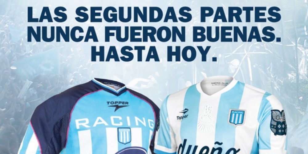 Los sponsors de Racing, Topper y Banco Hipotecario, festejan el título