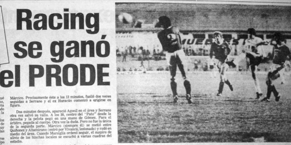 El d&iacute;a que todo un plantel de Racing de C&oacute;rdoba gan&oacute; el Prode